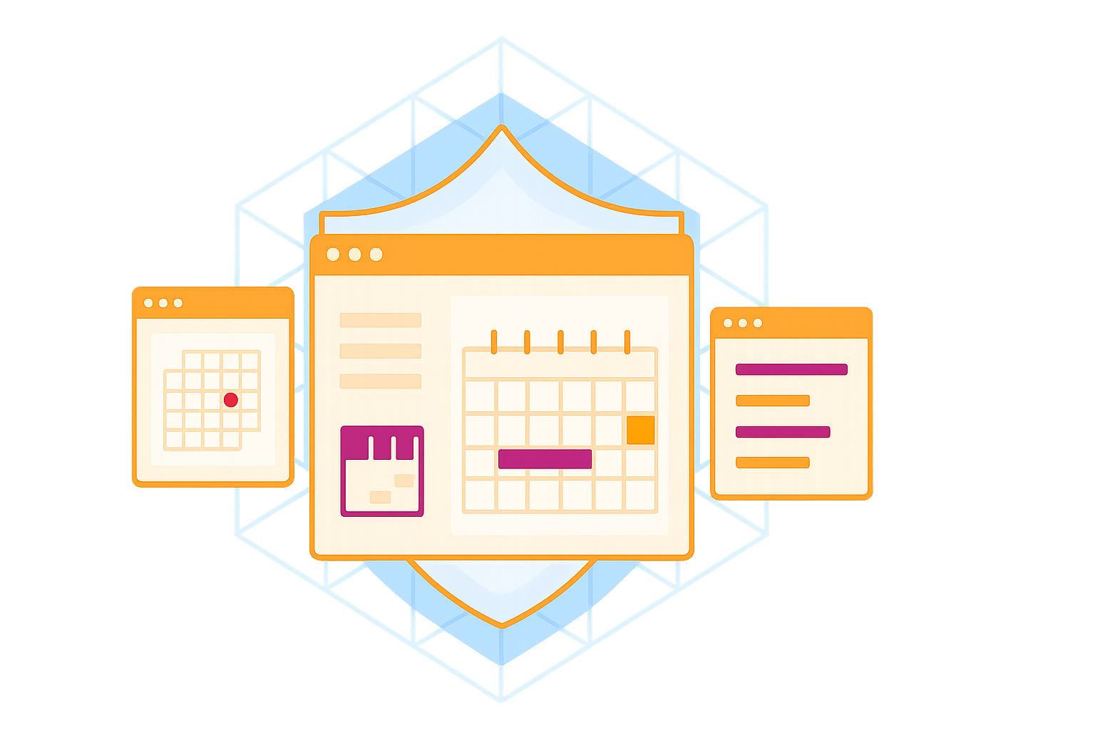 CalDAV kalendoriaus valdymo skydelis